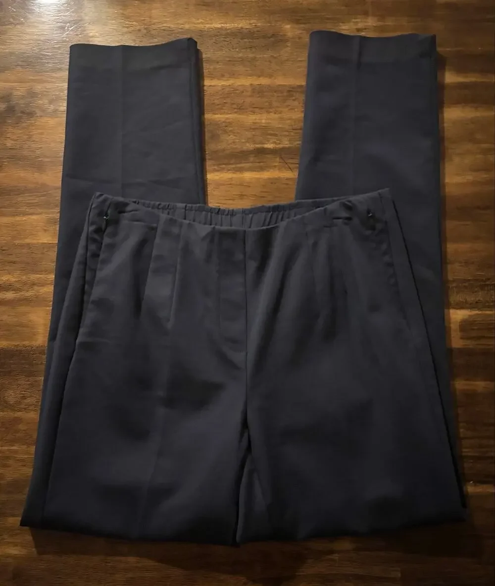 J. Jill Women’s 8 Tall Pant 30 x 31 Cotton Stretch Trouser Elastic Waist Pull On